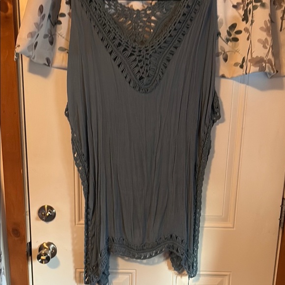 Elegant Blue Crochet Dress/Swimsuit Coverup - Picture 1 of 2